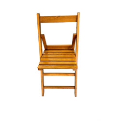 Cadeira articulada de madeira